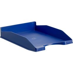 Vassoio portalettere per ufficio 255x65mm c4 blu