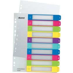 Numeric tabs 1-10 Leitz polypropylene