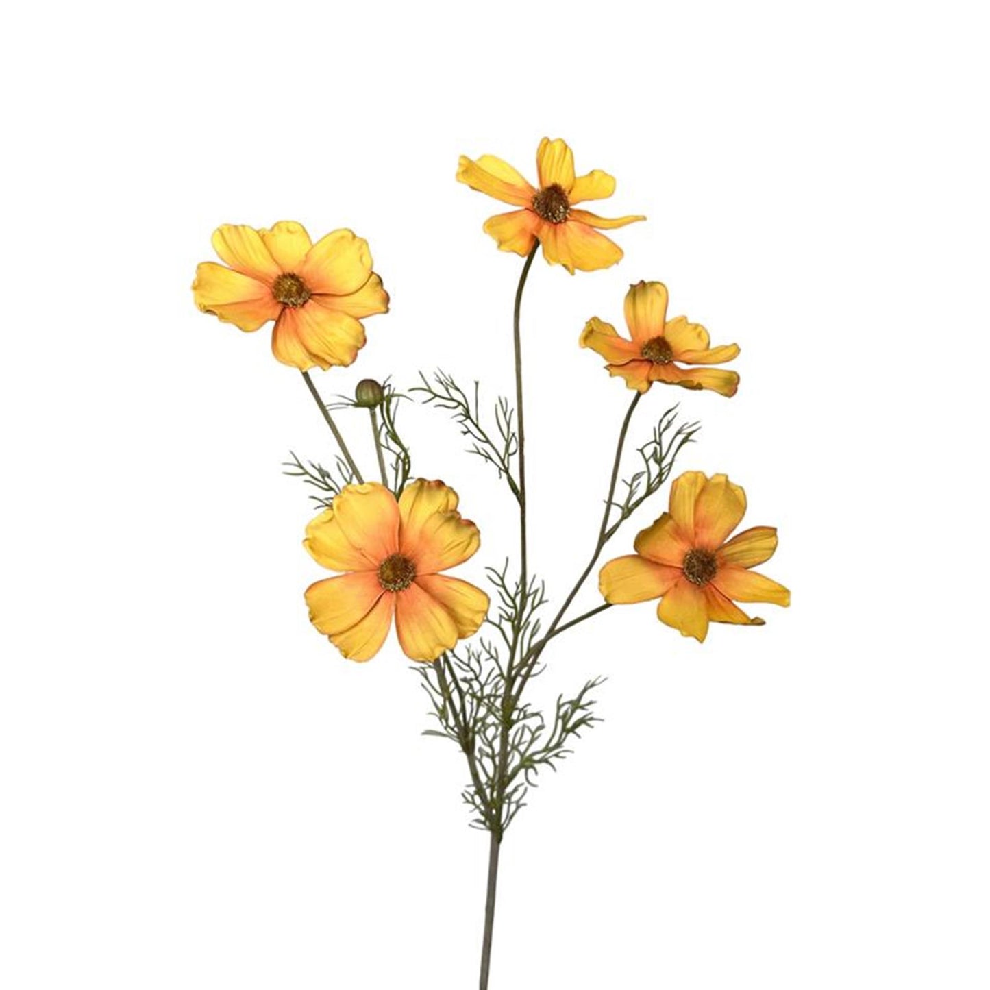 Collezione Roberts fiore artificiale ramo cosmo 80 cm giallo ocra