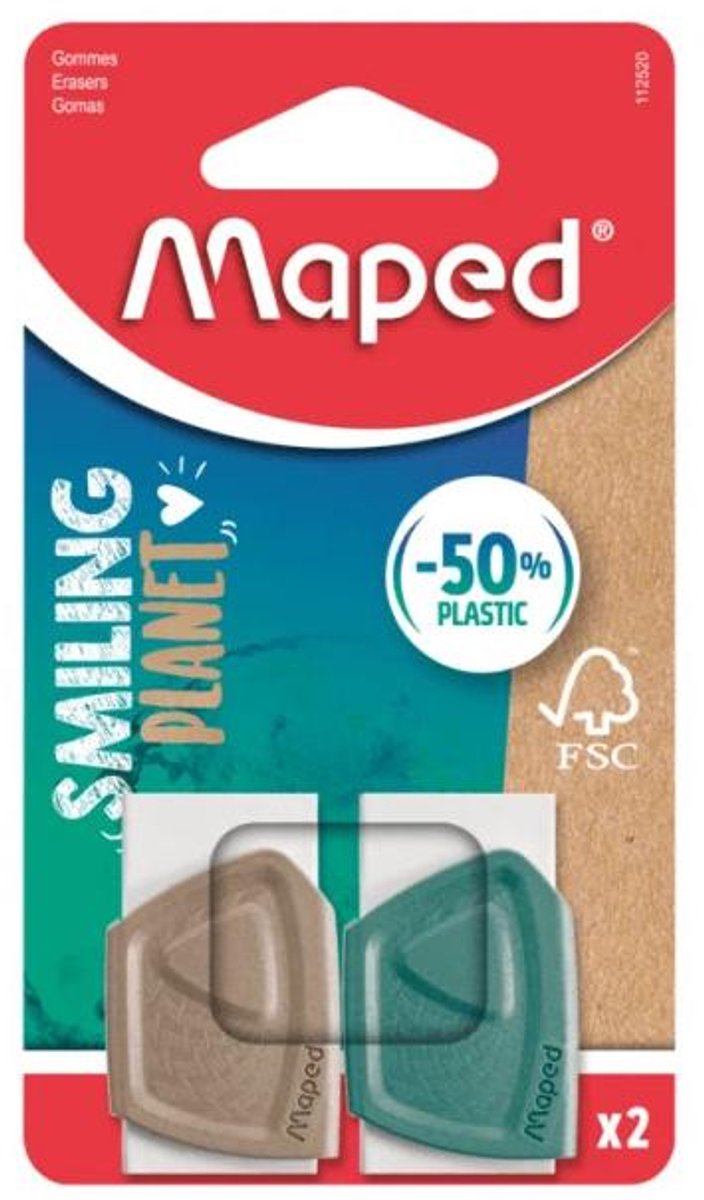 Maped office maped creativ 112520fm borrador madera marrón, verde, blanco 2 pieza(s)