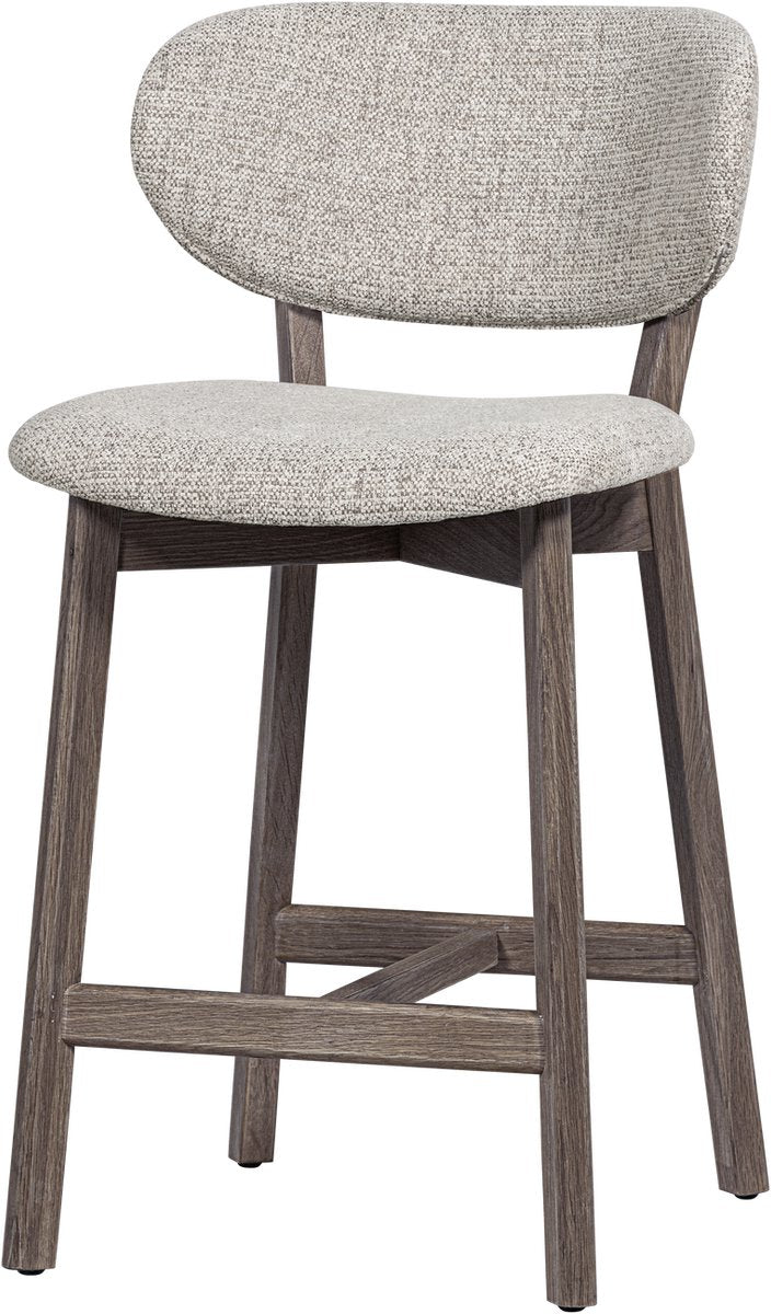 Silla de bar Woood udar con estructura de madera - madera - marrón - 94x51x58