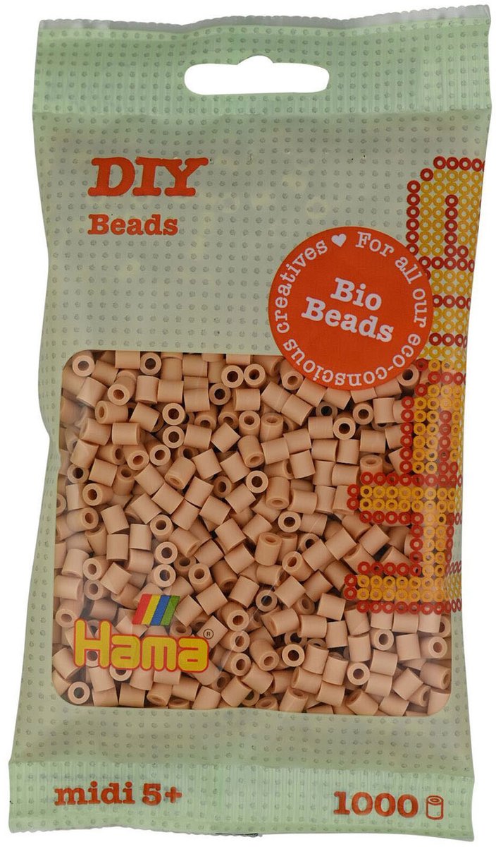 Hama Bio String Beads beige (027), 1000.
