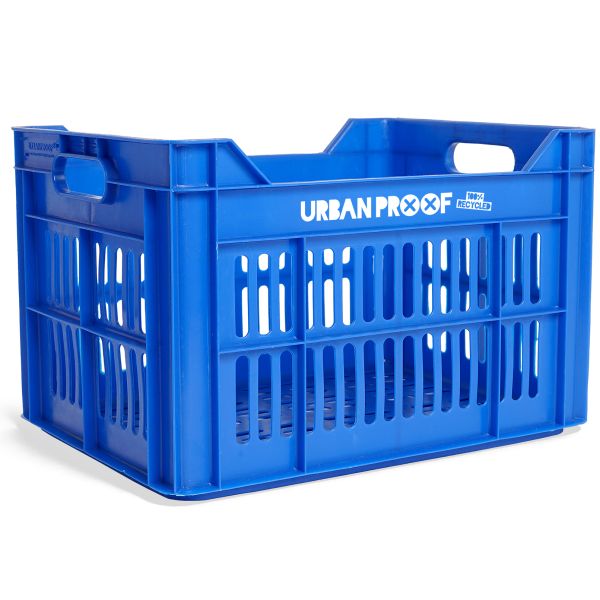 Urban proof bicycle crate Recycled plastic 30l King Blue 40x30x25 cm