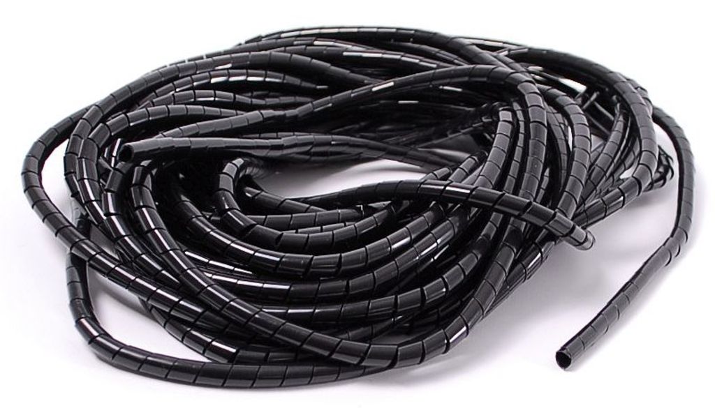 Nastro a spirale per cavi senza marchio 4 mm nero 10 m
