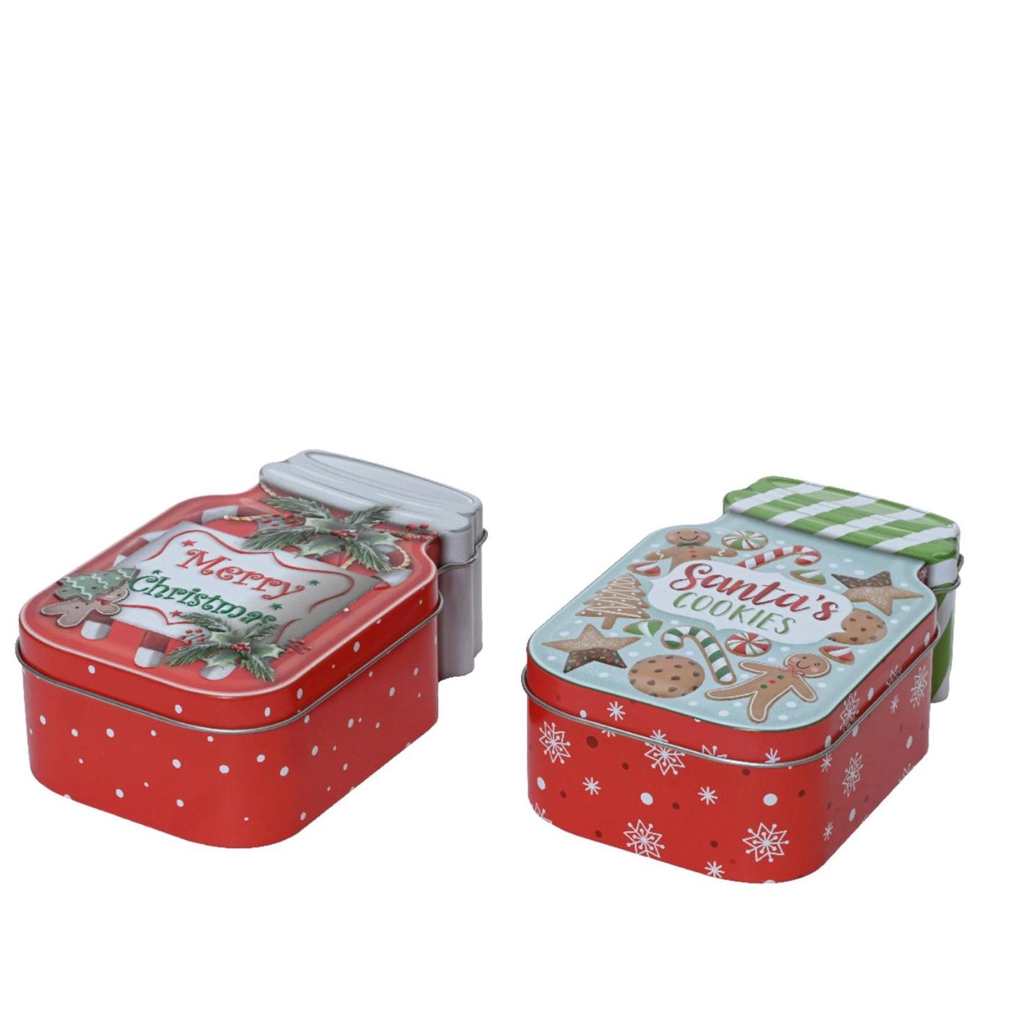 Decoris opbergblik kerst 15x9,6x5,3cm