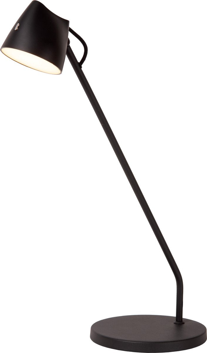 Lucide milne - bureaulamp - led dimbaar - 1x8w 2700k - zwart