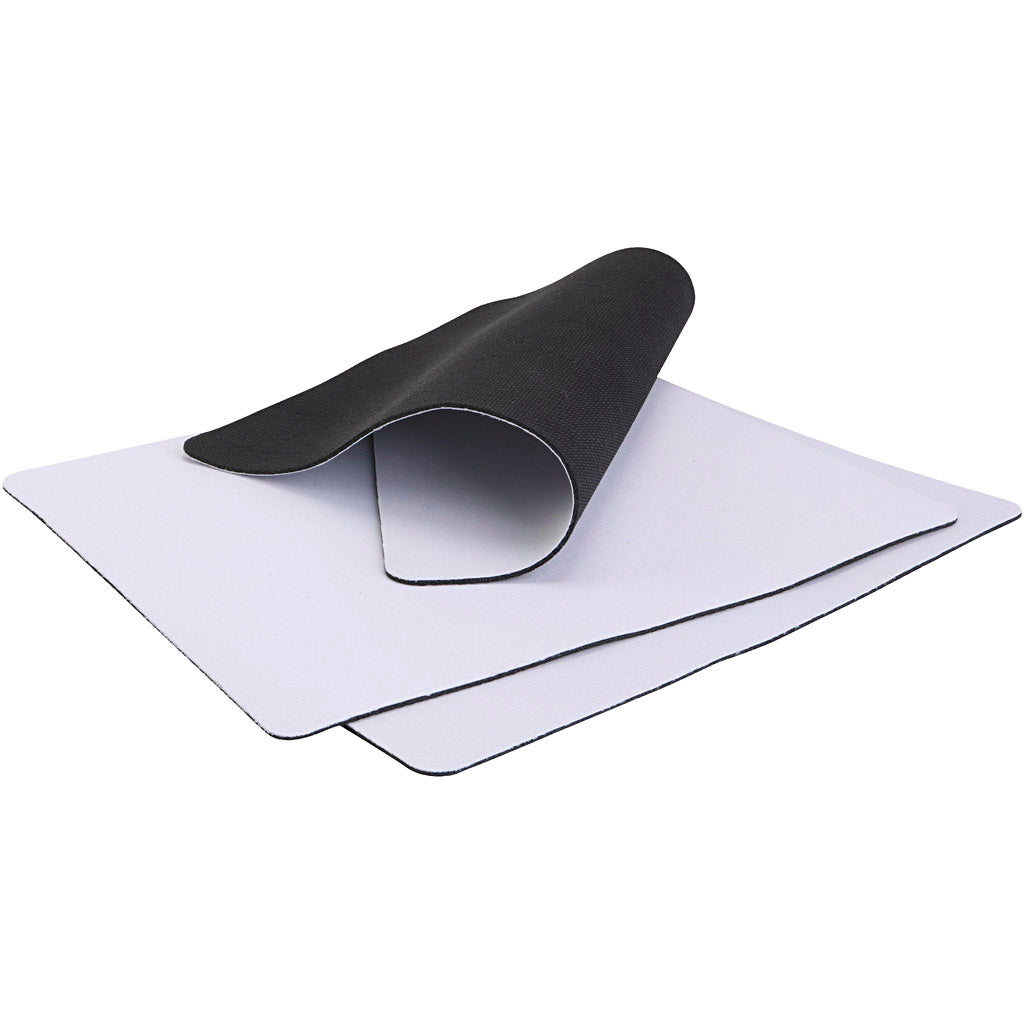 Pad del mouse, Dim 20x24 cm, bianco, 12 pezzi 1 scatola
