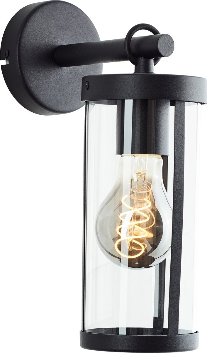 Brilliant sidney - lampada da parete per esterno - e27 1 x 20w - ip44 - nero
