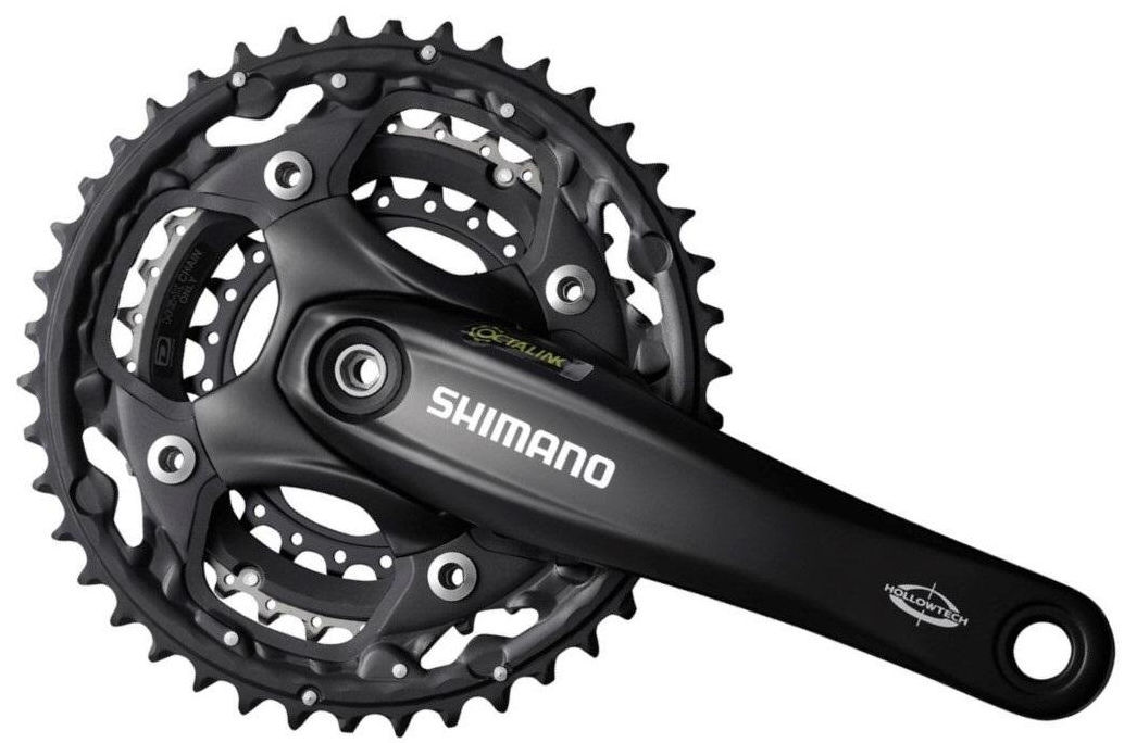 Shimano Crankset 3x10 Speed Deore FC-M522 Octalink con braccio a manovella da 175 mm 42 x 32 x 24t nero