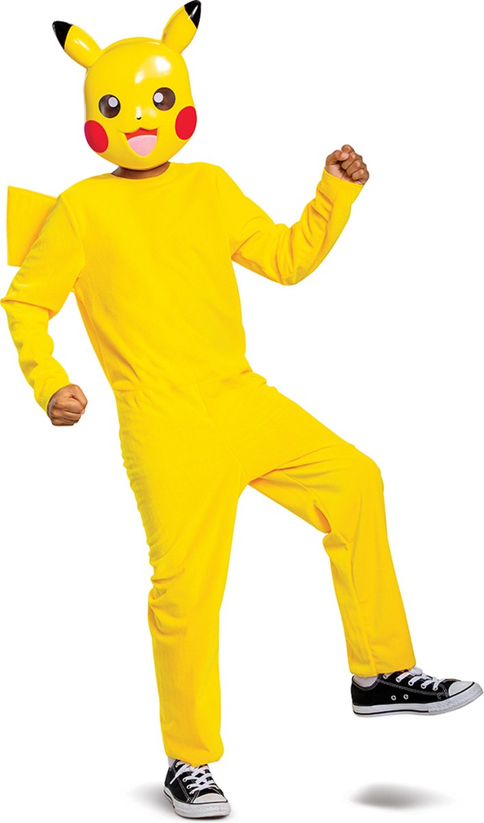 Travestimento jakks pacific - costume classico pokémon pikachu per bambini - 134 152 (10-12 anni)