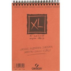 Blocco a spirale canson 787220 a5 vuoto rosso