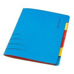 Carpeta clasificadora djois secolor azul 6 pestañas a4