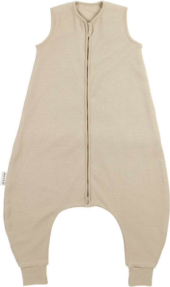 Meyco baby studio collection classic slaapoverall jumper - sand - 80cm - 1.0 tog