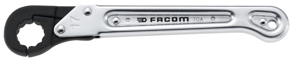 Chiave a cricchetto ad anello aperto Facom 24mm
