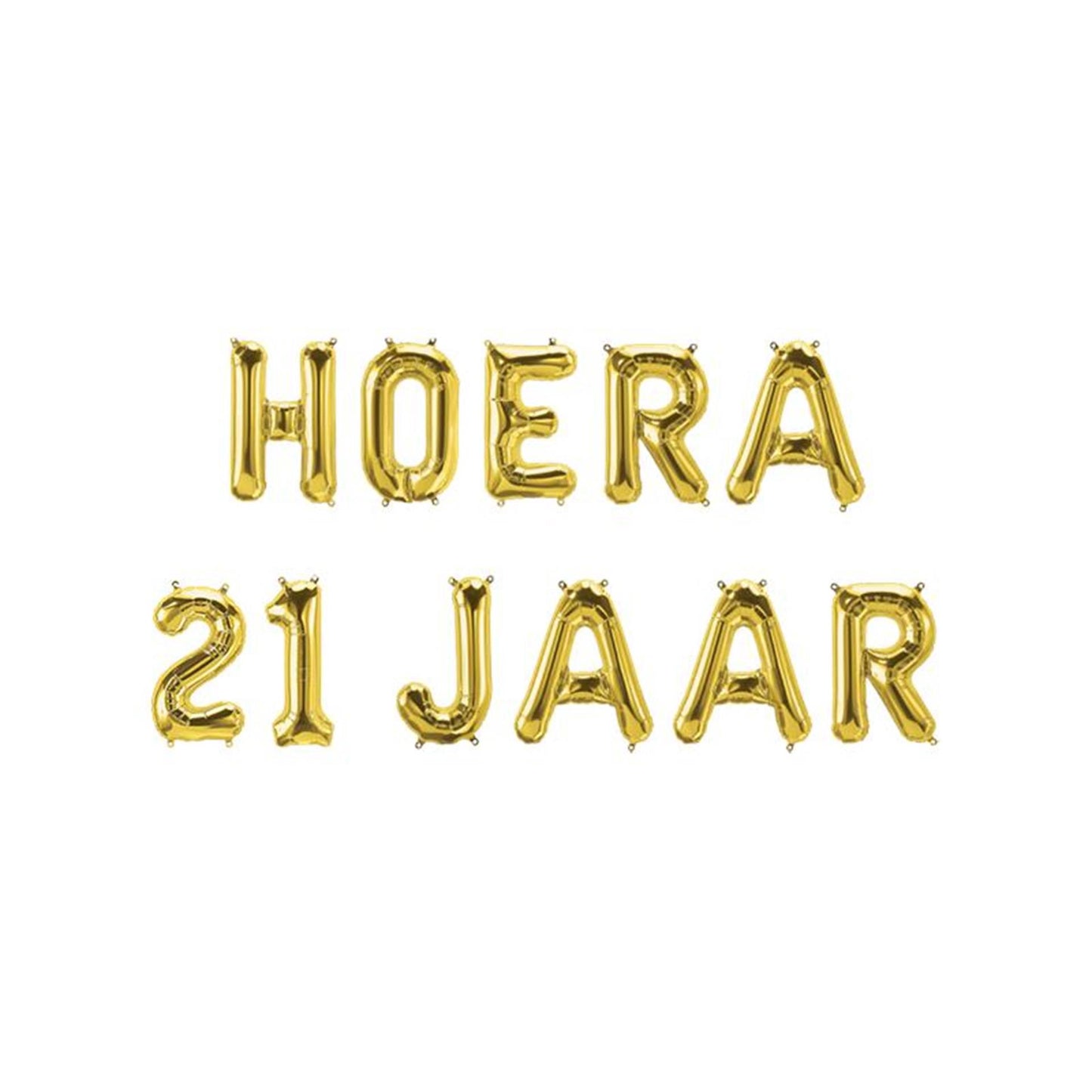 Ghirlanda di palloncini foil Paperdreams - evviva 21 anni