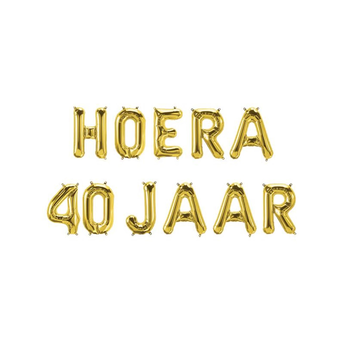 Ghirlanda di palloncini foil Paperdreams - evviva 40 anni