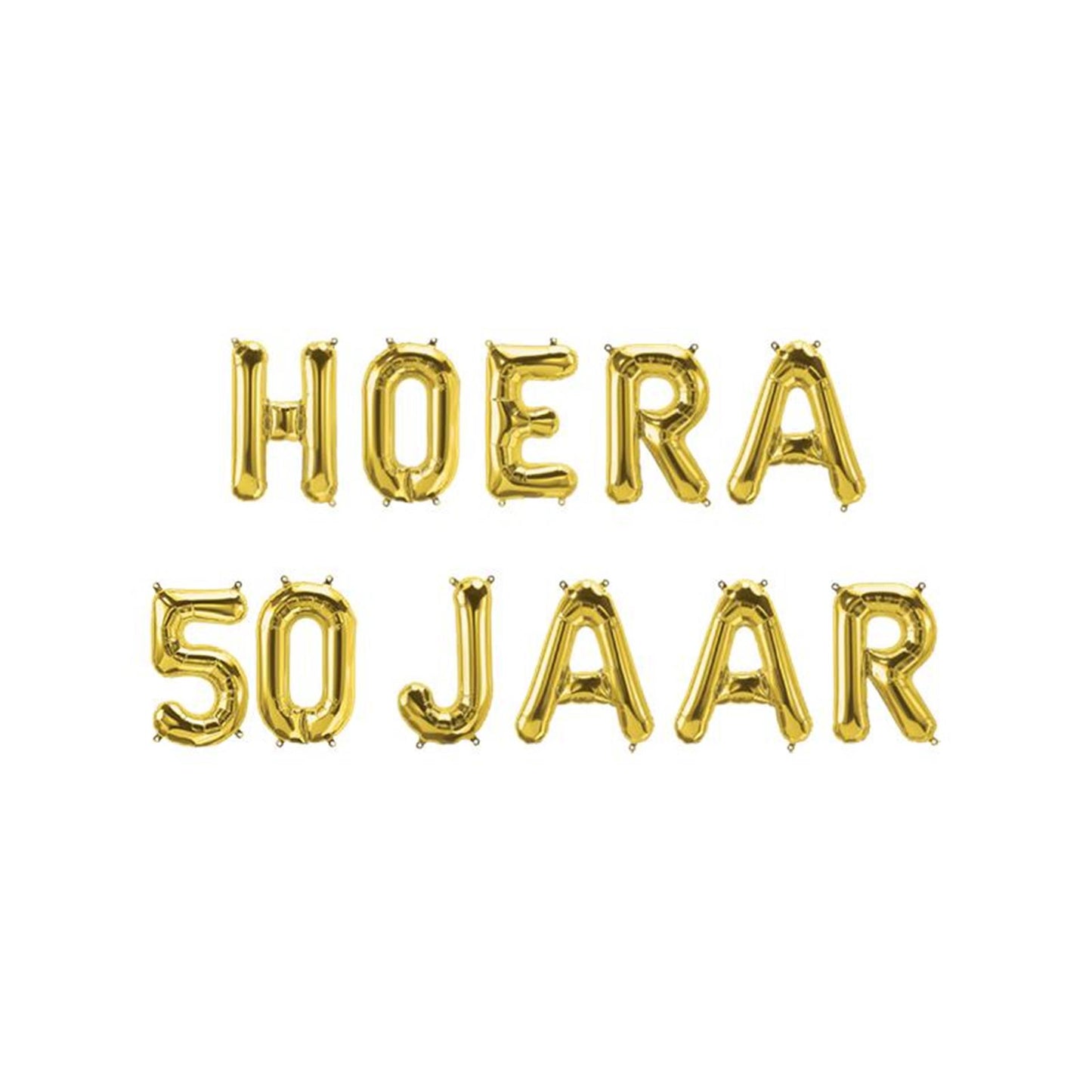 Guirnalda de globos de aluminio de Paperdreams - ¡hurra 50 años!