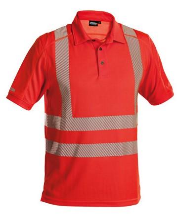 Polo Dassy alta visibilità brandon rossa m