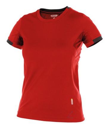 T-shirt Dassy nexus donna rosso nero l