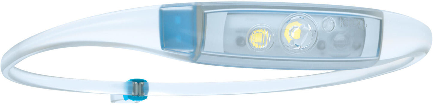 Lampada frontale Knog quokka run Lampada frontale quokka run blu trasparente