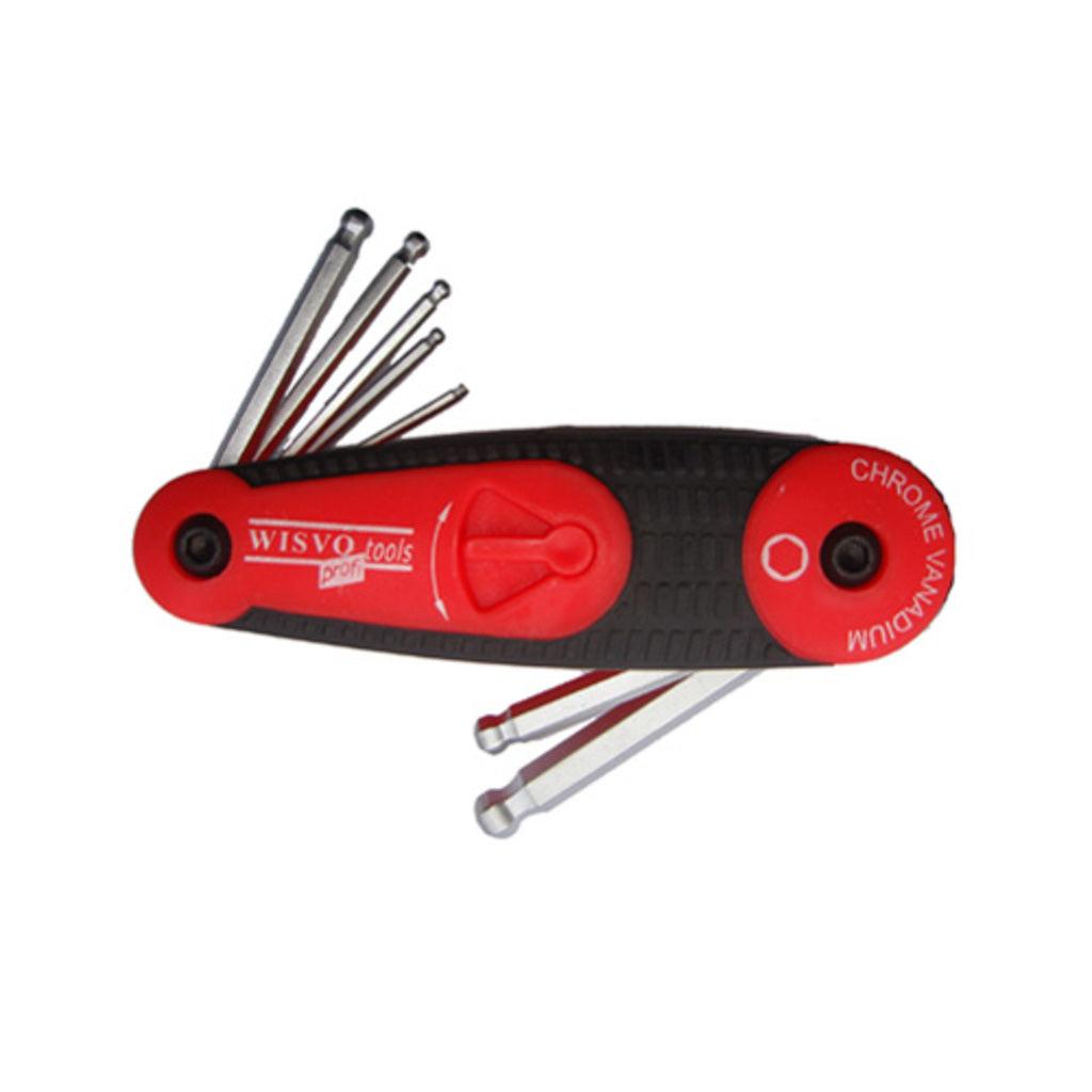 Wisvo grs modello tascabile set di bussole esagonali 2-8mm 8 pz