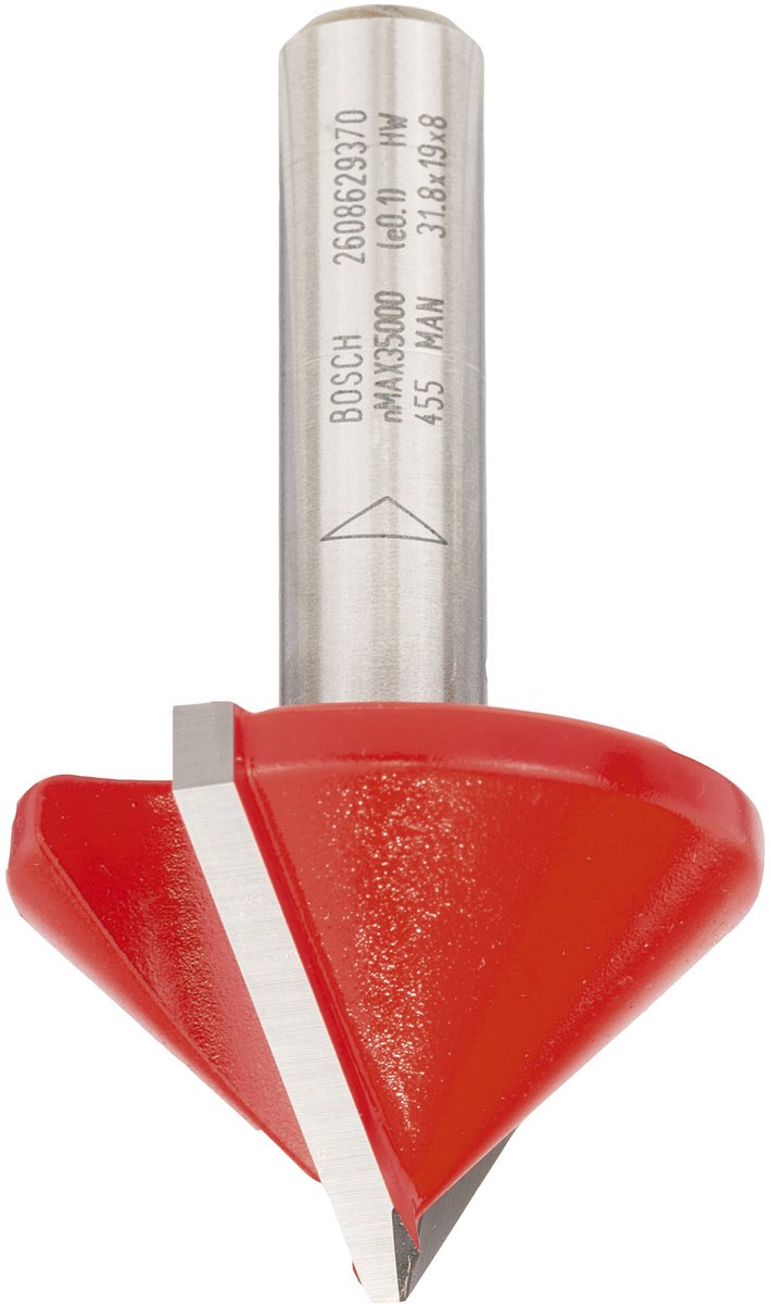 Bosch kantenfrees kogel bovenaan 8x16x20x60