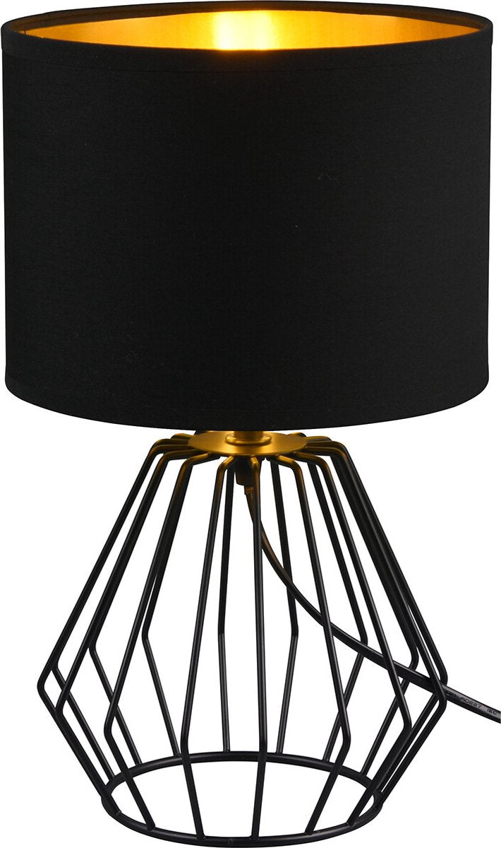 Rl live your light reality chuck - lampada da tavolo - nera - escl. 1x e14 3,5 w - interruttore a cavo