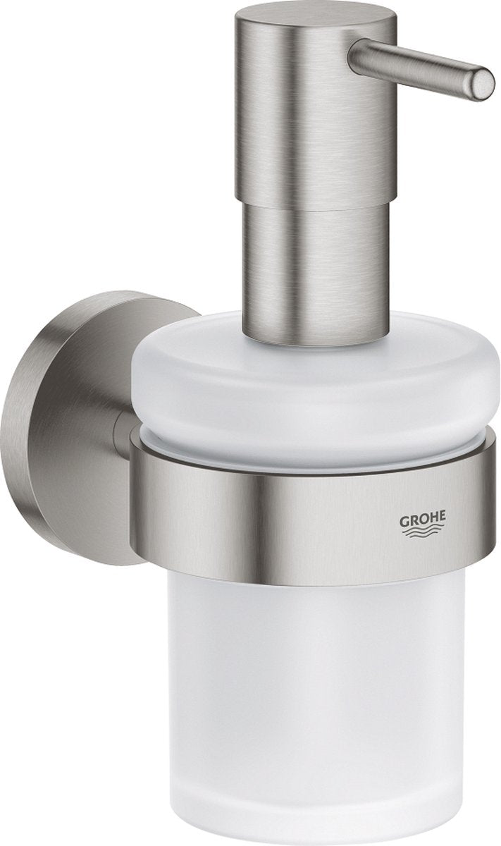 Grohe start zeepdispenser met houder - supersteel (rvs look) - 160ml