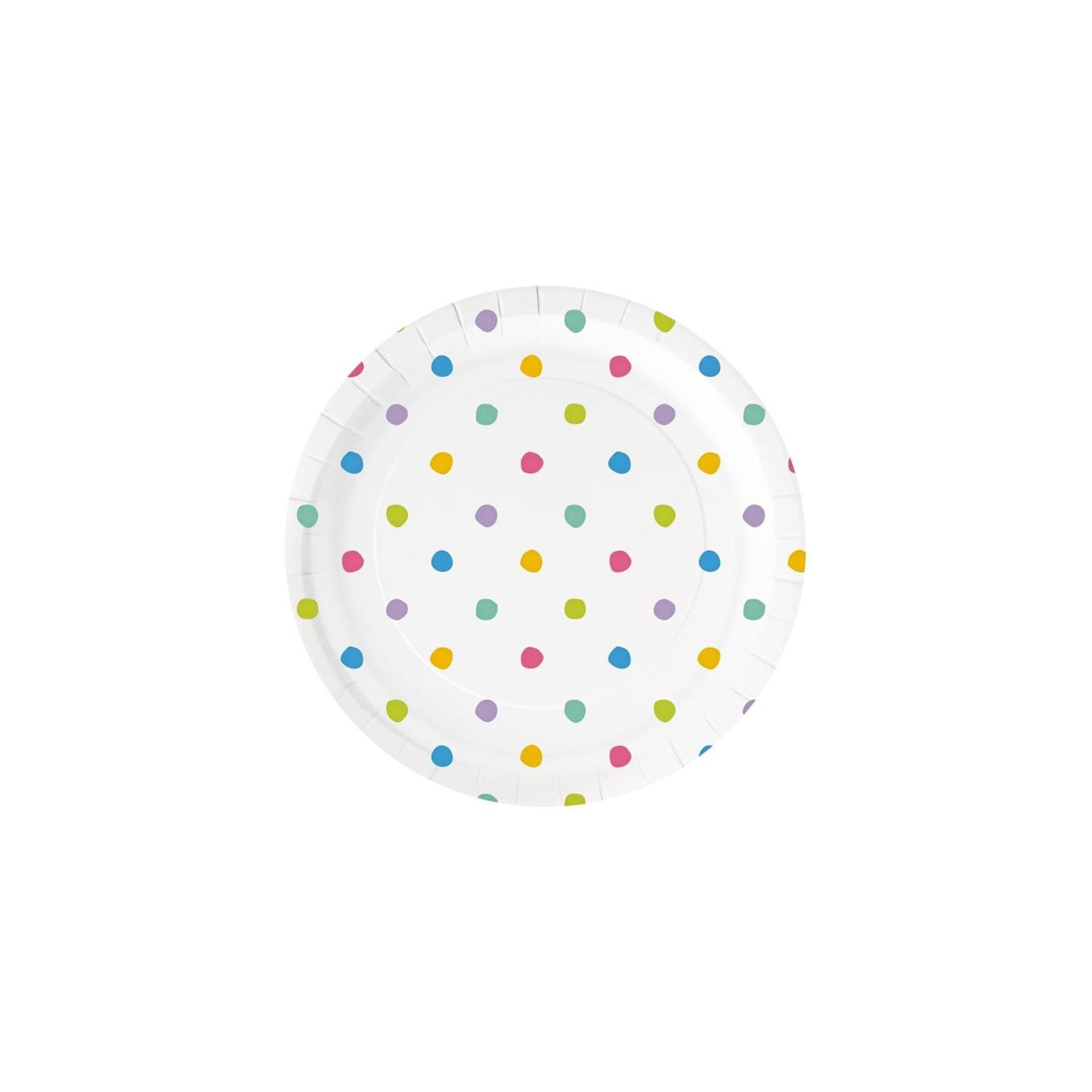Platos Paperdreams - party dots 6 piezas