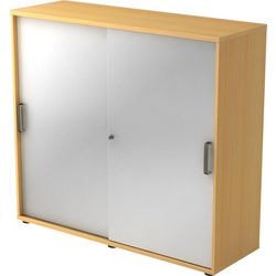Armario con puerta corredera Bach hammerer 3fh haya, plateado