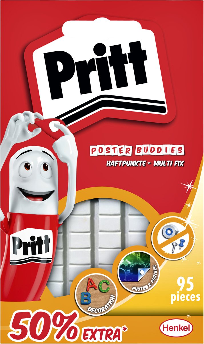 Quantore poster buddies pritt cuscinetti biadesivi