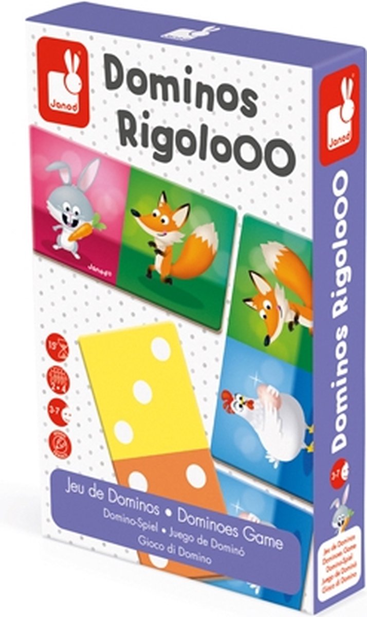 Janod - juego - dominó rigolooo