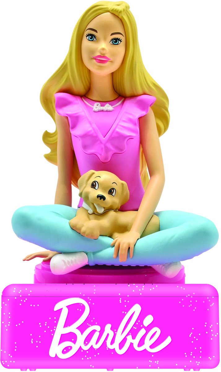Lexibook Barbie Lampada notturna che cambia colore, design 3D