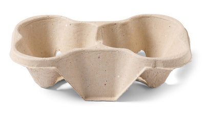 Depa cup carrier 2-cups biodore pulp (50 stuks)