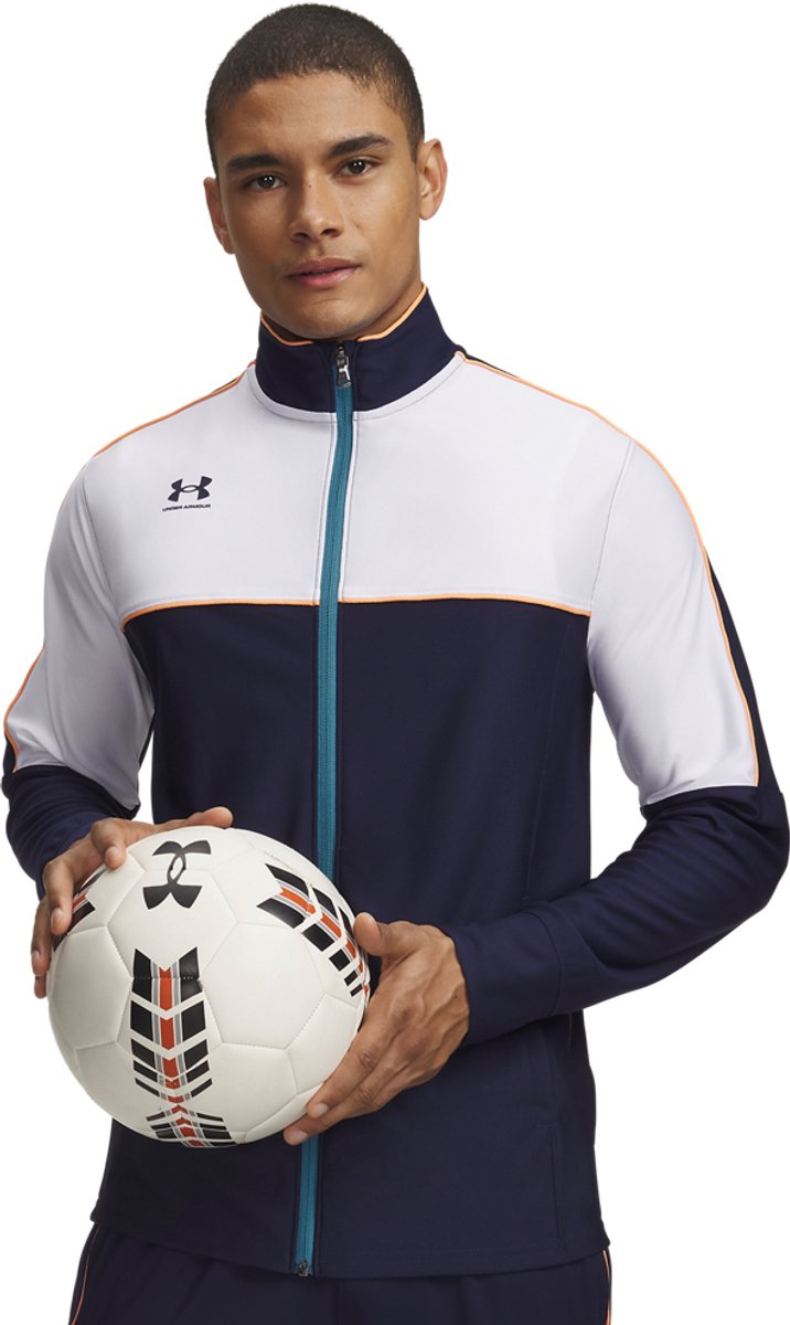 Under armour m challenger track jacket-wht heren sportvest - wit - midnight navy