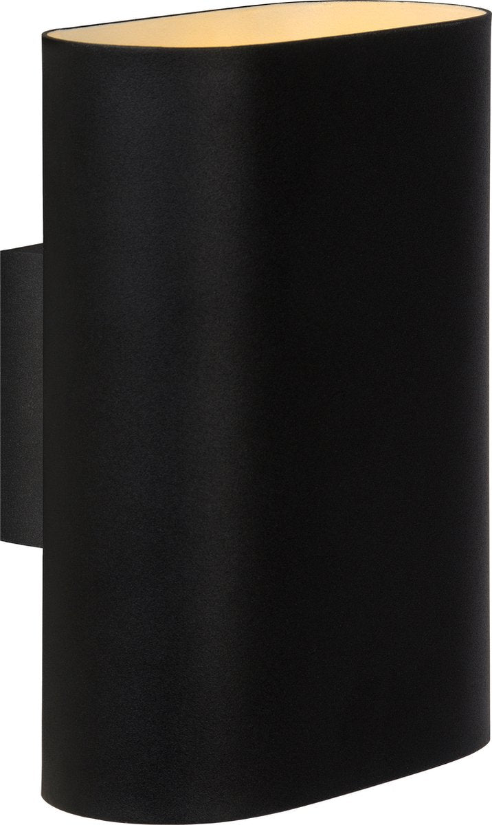 Lucide ovalis - lampada da parete - 2xe14 - nero