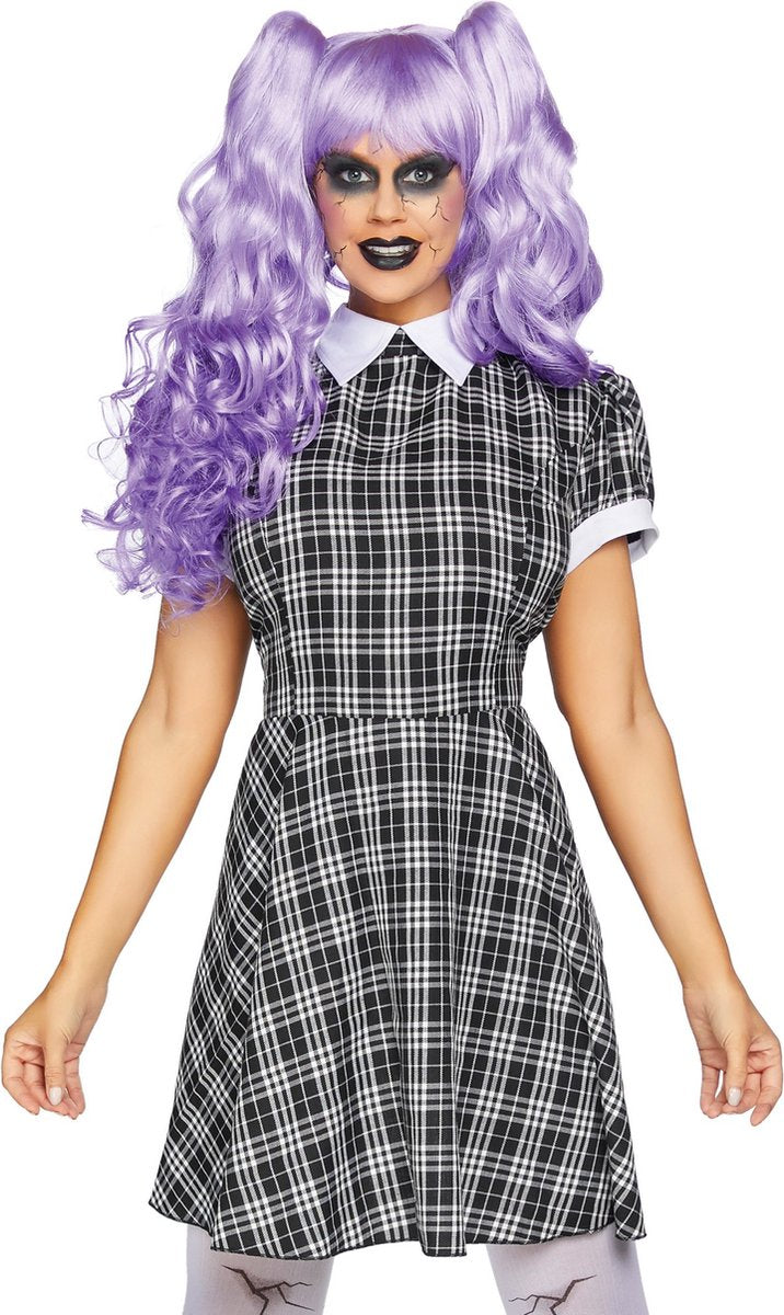 Leg avenue plaid babydoll dress