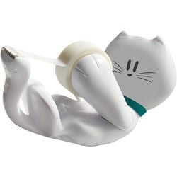 Porta nastro adesivo scotch c39eu gatto bianco