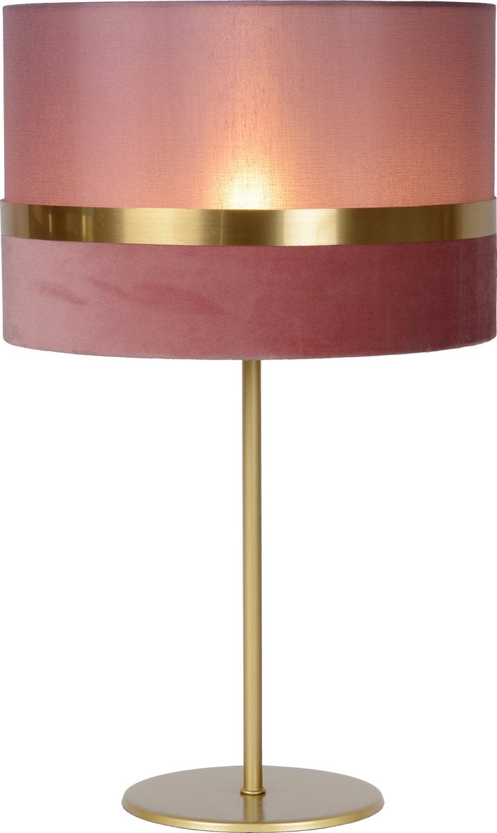 Lucide extravaganza tusse - lámpara de mesa - ø 30 cm - 1xe14 - rosa