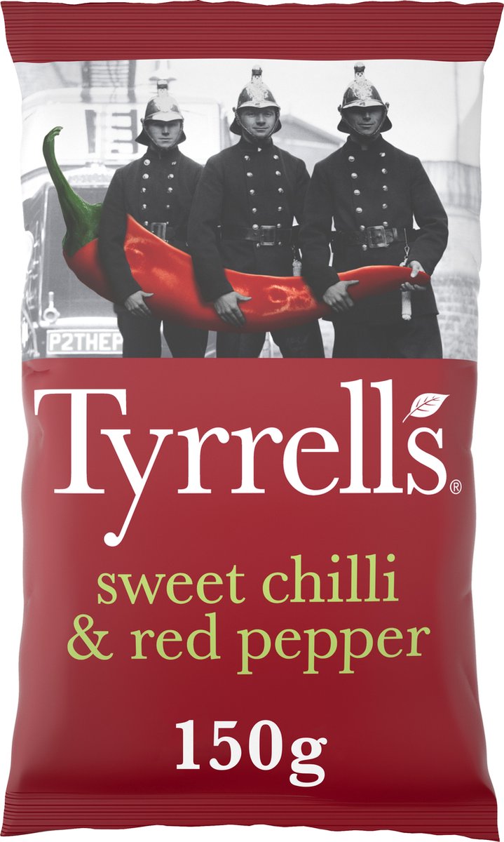 Peperoncino dolce Tyrrells - patatine - 8x150g