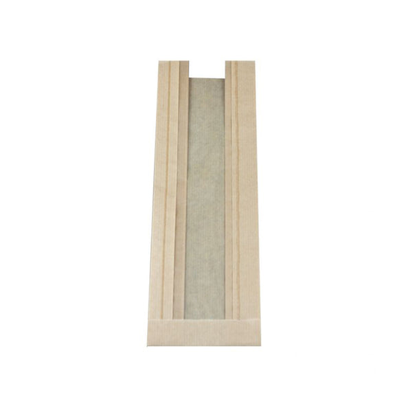 Borsa con finestra kraft pla 9,5x32x5 cm (1000 pezzi)