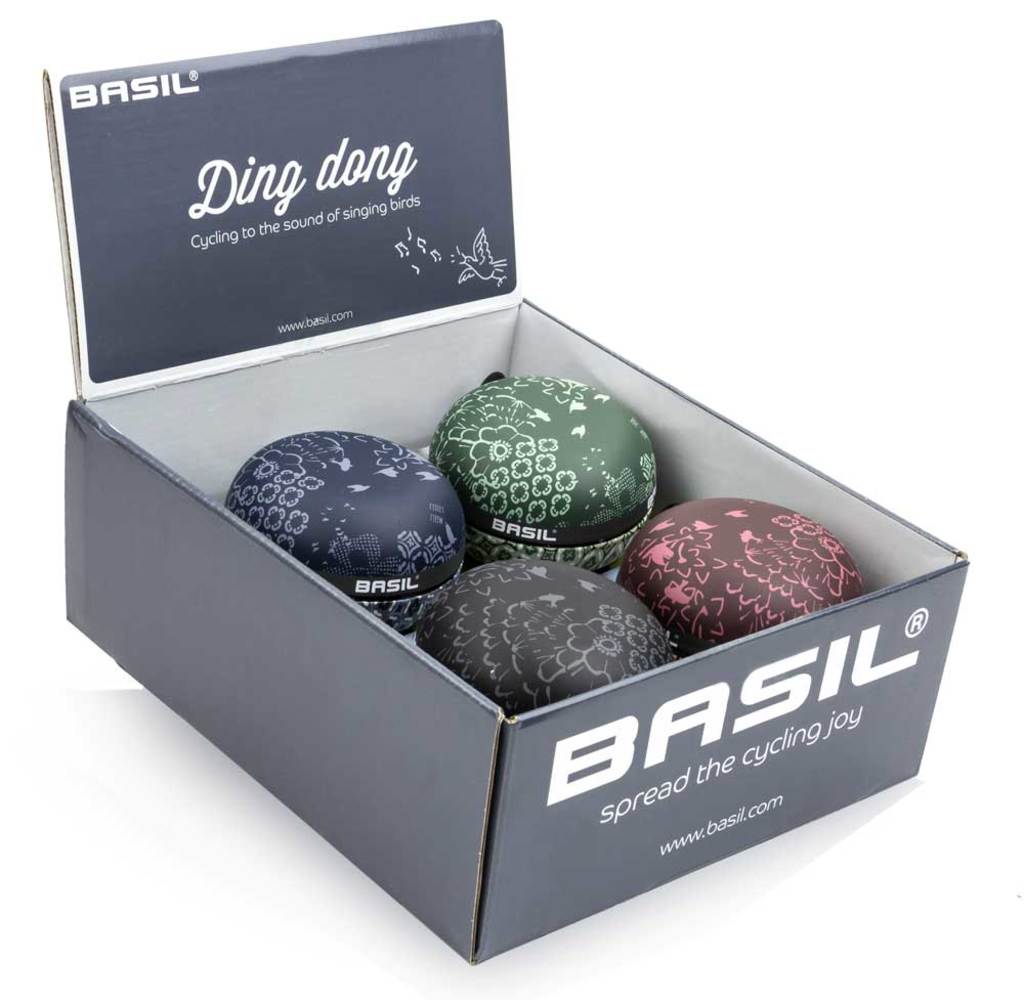 Mostrar con 4 campanas de bicicleta Boheme Basil