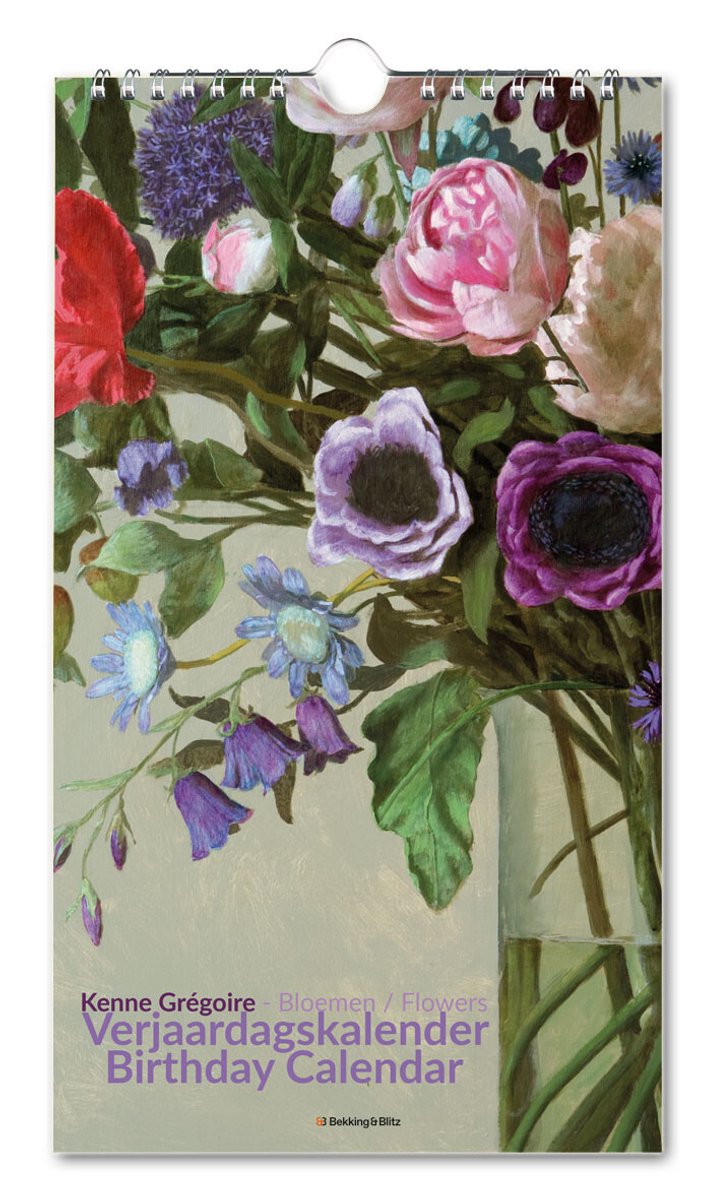 Calendario compleanno floreale Bekking blitz Kenne Gregoire