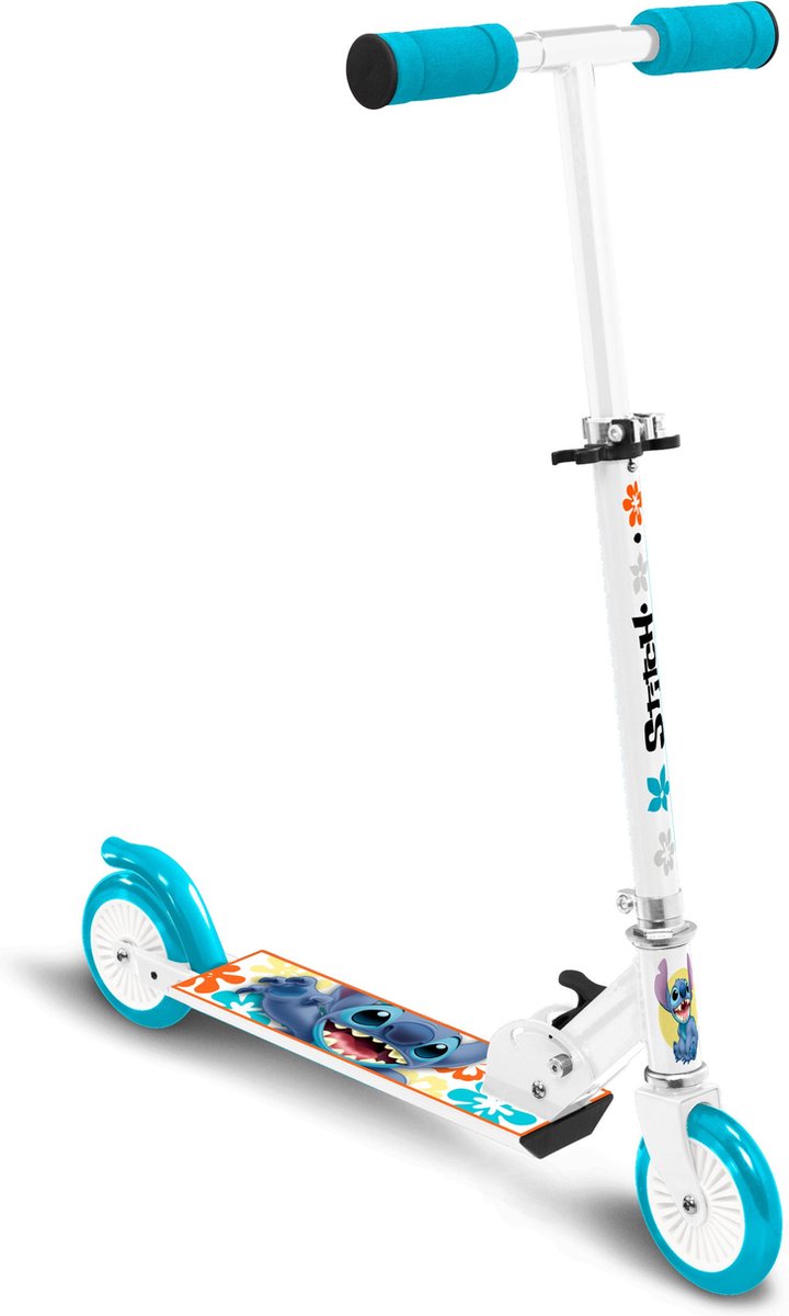 Disney a 2 ruote KinteStep Freno pieghevole pieghevole Bianco Petroblauw