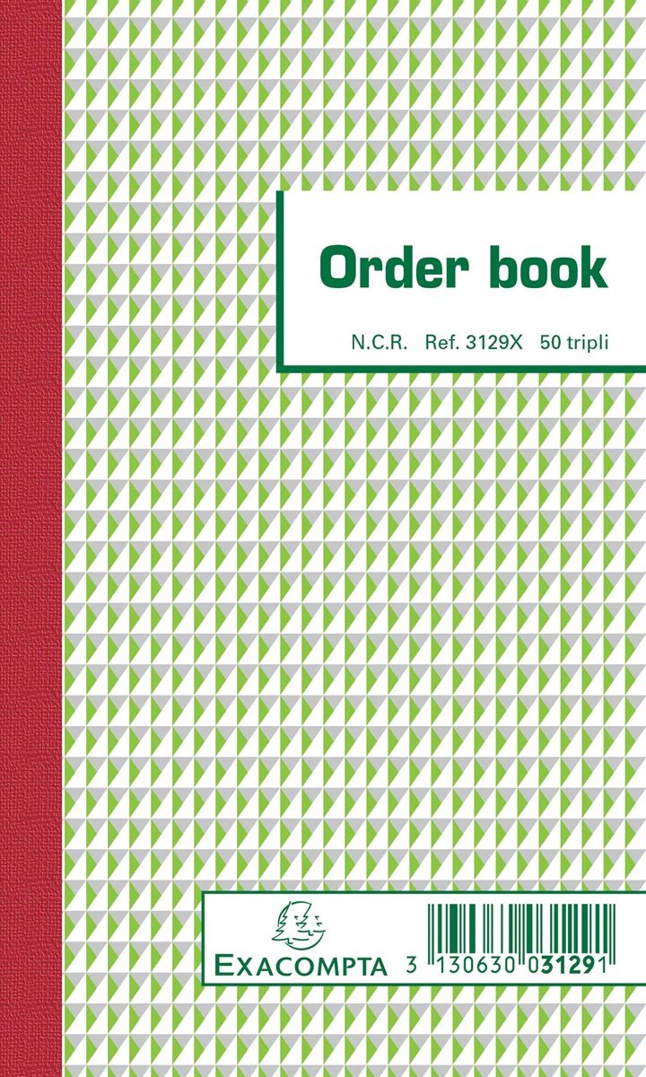 Libro de pedidos exacompta 175x105mm 50x3v