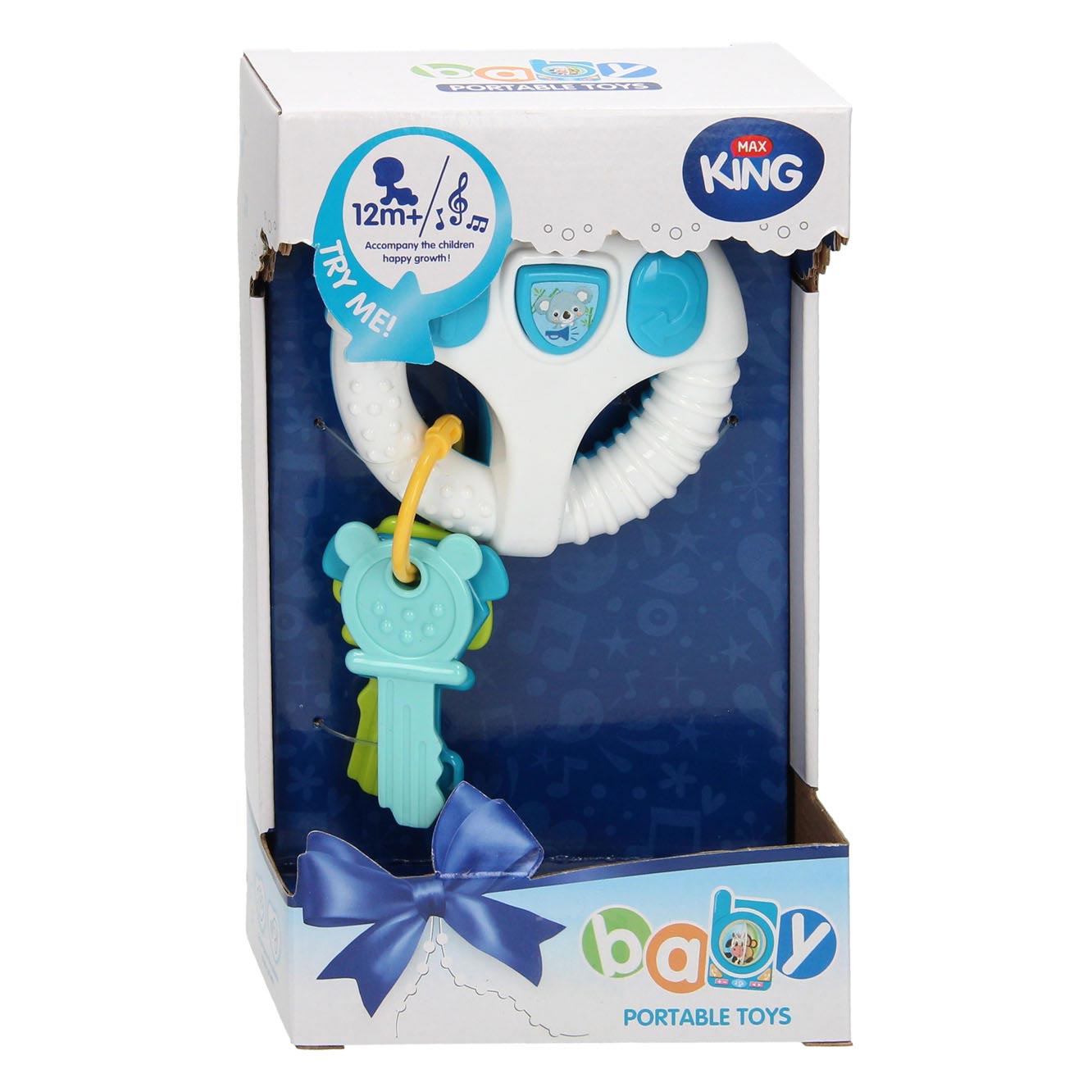 Giocare a manubrio con le chiavi blu