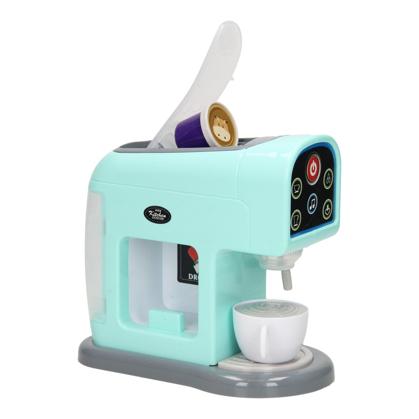 Maché de café de juguete con tazas
