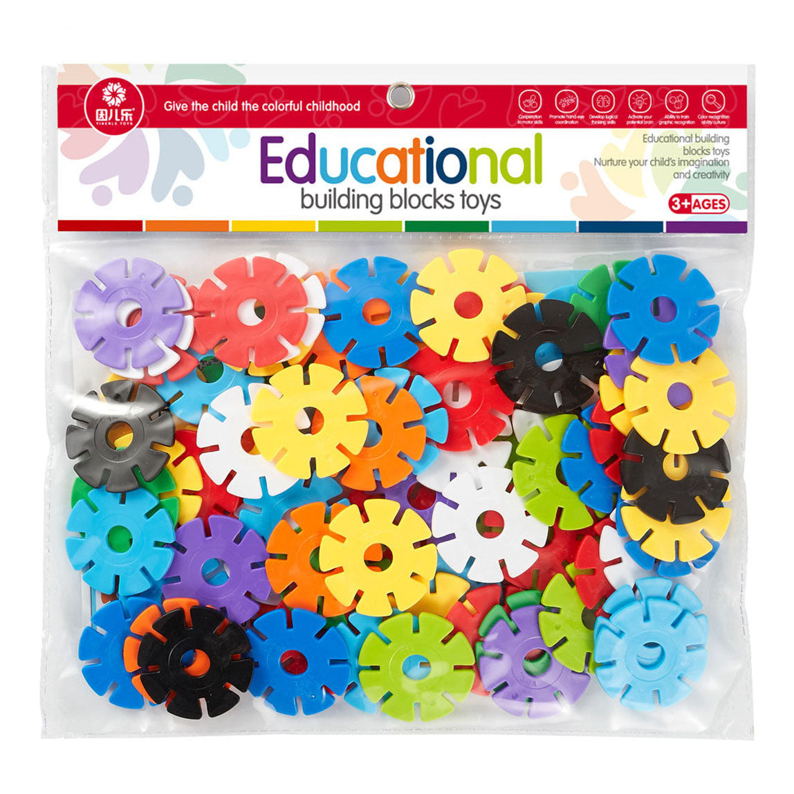 Discos de construcción grandes, 78 piezas.