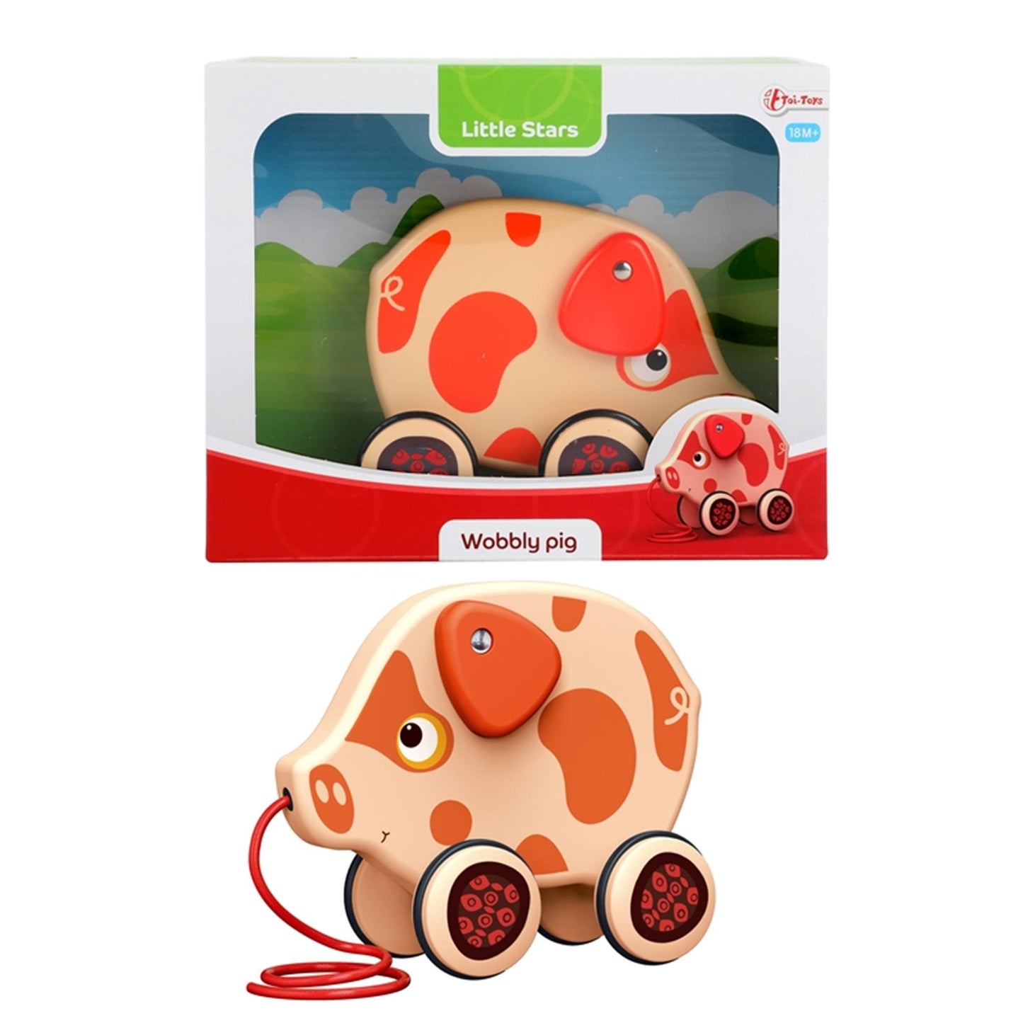 Toi-toys toi juguetes tirar figura cerdo tambaleante