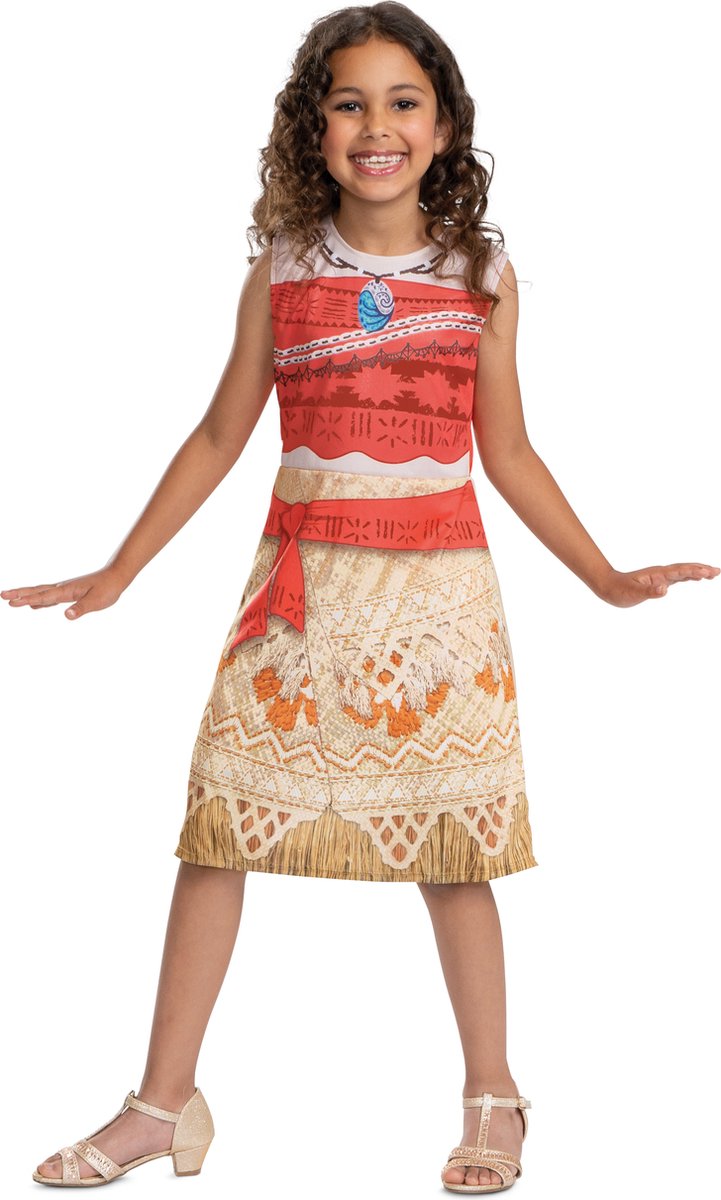 Disfraz disney - moana, disfraz moana vaiana basico, talla xs (3t-4t años), niña